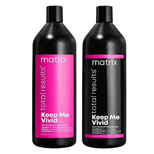 Matrix | Keep Me Vivid | Cleansing Shampoo and Conditioner to Protect Fast-Fading Colour for Colour Treated Hair, Total Results, Duo Set