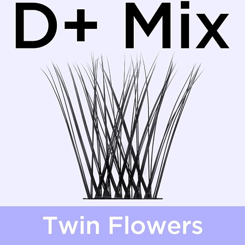 BEYELIAN Cluster Lashes, D+ Curl Individual Lashes, 168 Pcs Cluster Eyelash Extensions 0.07mm 10-16mm Mixed DIY Lash Clusters Reusable Super Thin