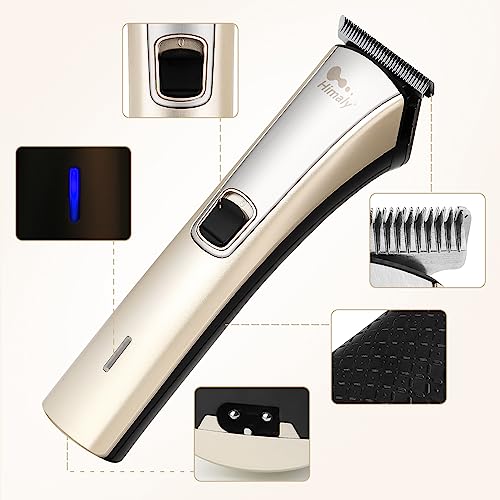 Himaly Rechargeable Hair Clippers, Professional Electric Cordless Hair Clippers Beard Trimmer Cordless & Corded Grooming Kit with 4 Guide Combs f
