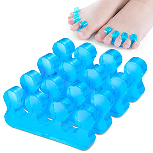 Molain 4Pcs Toe Separators Pedicure,Pedicure Toe Separators,Repeatable Washable Toenail Dividers,Toe Separators for Nail Polish Application