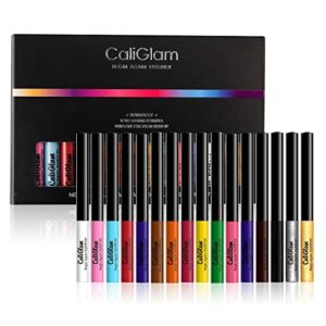 16 Colors Matte Liquid Eyeliner Set, Color Gel Eyeliner,Long Lasting Waterproof/Smudgeproof Bright Pigmented Glitter Colorful Matte Eye Liner Pen
