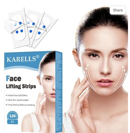 Face Lift Tape,120PCS Face Tape Lifting Invisible,Eyid Lift Strips, Vline Face Lifting,Face Lifting Tape, Lift Sticker,Face Uplift, Make-up Face