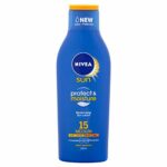Nivea Sun Protect and Moisture Moisturising 15 Medium Sun Lotion, 200 ml