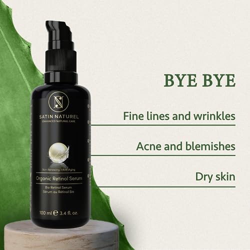 Retinol Serum 100ml, Anti Aging Serum for Face + Acne Treatment Face Serum - Retinol Serum for Face with Hyaluronic Acid + Vitamin C + Aloe Vera