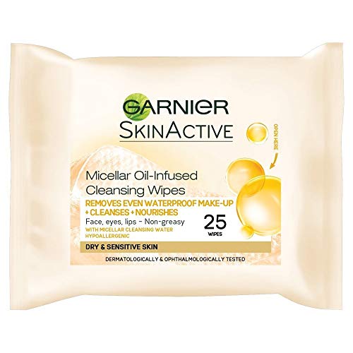 Garnier Micellar Cleansing Wipes Sensitive Skin, 25 Wipes