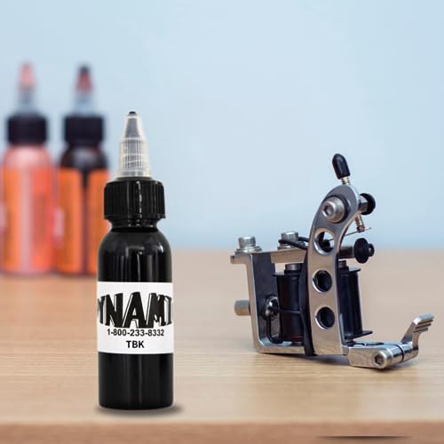 Dynamic Triple Black Tattoo Ink, Bold and Vibrant Shades for Your Artistic Expression 30 ml (1oz Bottle)