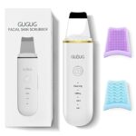 GUGUG Facial Skin Scrubber, Ultrasonic Skin Spatula Face Blackhead Remover Scraper with Four Modes for Deep Cleansing, Portable and Rechargeable