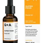 Q+A Super Food Facial Oil. A complexion enhancing face oil packed with 100% natural ingredients. 30ml/1fl.oz