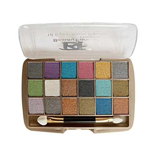 Beauty Forever 18 Colour Palette Eye Shadows, Bold & Ultimate Look, Smokey Eyes, Glitter, Metallic, Shimmer, Long Lasting, Highly Pigmented, Matt