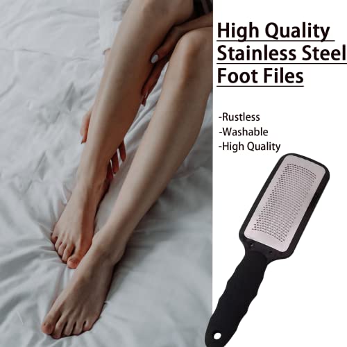 Hard Skin Remover Foot Files, Foot Scraper Hard Skin Remover, Stainless Steel Foot Callus Remover Foot Grater for Dead Skin, Hard Skin, Tough Ski