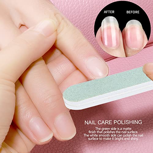 FANDAMEI Nail Files and Buffers, 100/180 400/4000 Grit Professional Manicure Tools Kit Rectangular Art Care Buffer Block Tools, 7 Ways Buffer Blo