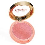 Oulac Luminous Blusher for Cheek Women|Pink Sliver Refletive Glow Highlighter Blushers|Blendable Blusher|Natural Stunning Look|Makeup Vegan Cruel