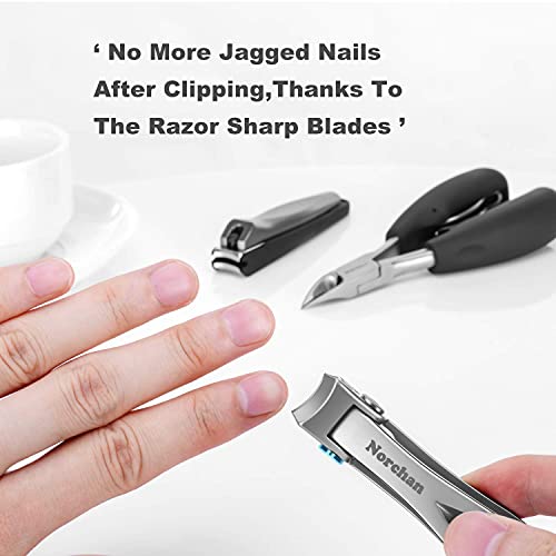 Large Nail Clippers Set, 5 Pcs Sharp Toenail and Fingernail Clippers for Men and Women (Premium, Big Size, Heavy-Duty Design)