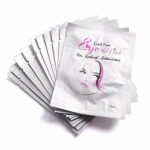 Arison Lashes Eye Gel Pads 50 Pairs Eyelash Extension Under Eye Gel Patches Lint Free Eye Patches with Smooth Front Side and Collagen Back Side E