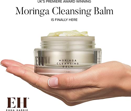Emma Hardie Moringa Cleansing Balm with Cleansing Cloth (100ml) – Moisturizes & Conditions all Skin Types. Rebalances & Hydrates Skin. Removes Fa