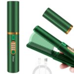Cordless Hair Straighteners Curler 2 in 1(Upgraded), Portable Mini Hair Straighteners Ceramic 8 Inch, Anti-Scald 3-Level Travel Straightener, Hea