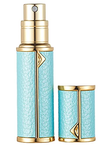 AsaNana Perfume Atomiser, Refillable & Travel Size Perfume Bottle, Leaking Proof,Bottom Pump without Funnel, Luxurious Small women and men, 5ml (
