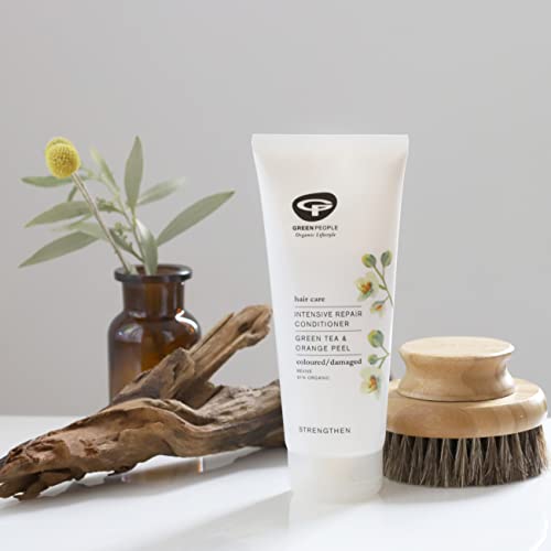 Green People Intensive Repair Conditioner 200ml | Natural & Organic Hair Conditioner | Strengthening Conditioner for Coloured or Dry Hair | Silic