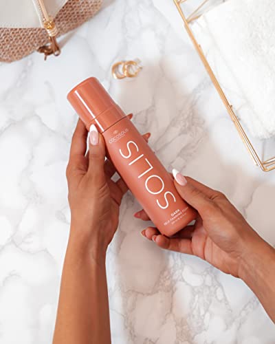 COCOSOLIS SOLIS Dark self-tanning lotion for face and body, mousse for a rich, natural and long-lasting tan, with plant-based DHA (200 ml)