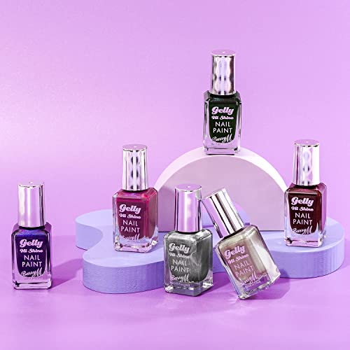 Barry M Gelly Hi Shine Nail Paint, Shade Dandelion | Metallic Golden Nail Polish