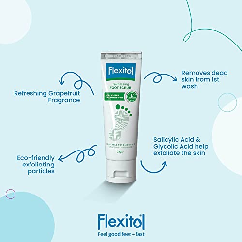 Flexitol Revitalising Foot Scrub for Softer, Smoother Feet, For Hard, Dead Skin - 75g