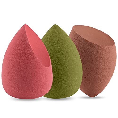 Makeup Sponge Blender DUAIU 3 pcs Gradient Beauty Blender Foundation Sponges Set Concealer Sponge Applicator Sponges…