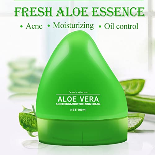 AloeVera Creams Hydrating Moisturizing Improves Sunburn Skin Care Products After Sun Repairs Moisturizer 100ml Old Man Facial Hair (d-color, One