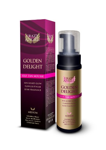 Crazy Angel Self Tan Mouse Flawless Finish Professional 200ml Quick Drying