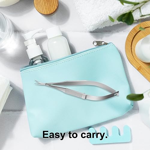 Cuticle Scissors Extra Fine Curved Nail Scissors Professional Precise Pointed Tip Grooming kit for Eyebrow Eyelash Finger Toe Nail Care