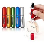 Perfume Atomiser 5ml Empty Spray Bottle Mini Refillable Perfume Bottles for Travel 5 Pcs