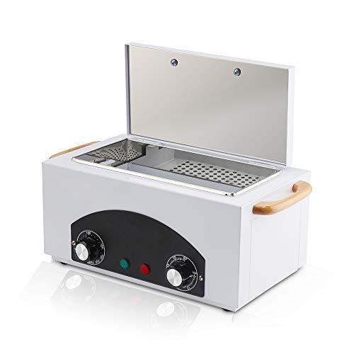High Temperature Metal Tool Cleaning Box Dry Heat Sterilizer with Timer Manicure Pedicure SPA Salon Barber Equipment for Dentist Clinic Lab Sundr