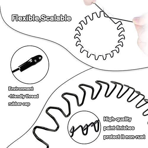 Hair Bands for Men, Non-Slip Sports Fashion Headband, Mens Metal Hair Band, Hair Hoop for Outdoor Sports, Weddings, Daily Wear (3 Pieces)