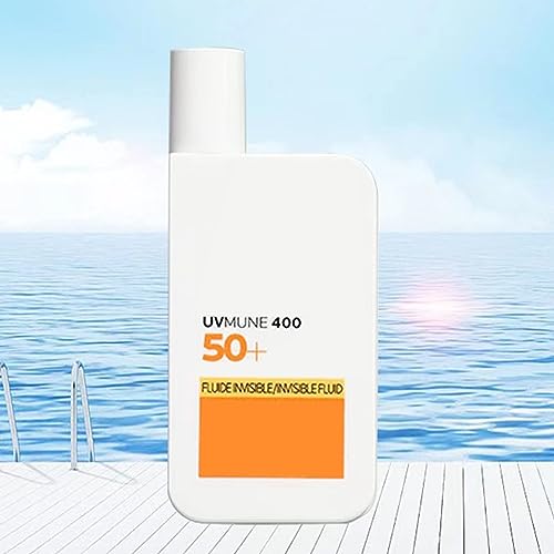 Sun Cream Face SPF 50, Sunscreen Sun Fluid Face UV Protection UVMune, Sun Protection For Outdoor Sports Travel Shopping Ultra Light Texture 50 Ml