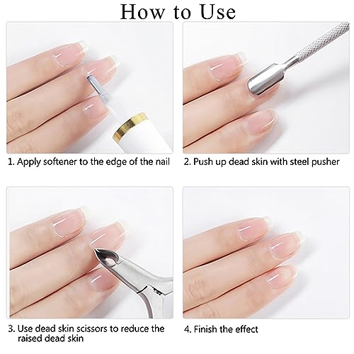 Cuticle Remover Gel - Cuticles Softener - Supremely Gentle Softens and Moisturizes - Dissolves Dry Cuticles in 1 minute