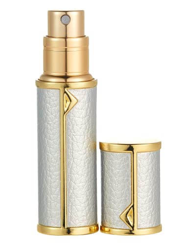 AsaNana Perfume Atomiser, Refillable & Travel Size Perfume Bottle, Leaking Proof,Bottom Pump without Funnel, Luxurious Small women and men, 5ml (