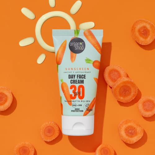 Organic Shop Sunscreen Day Face Cream 30 SPF Normal to dry skin (50ml)