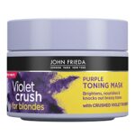 John Frieda Violet Crush Purple Toning Hair Mask for Blonde Hair 250 ml, Purple Toning Hair Mask for Brassy Blonde Hair