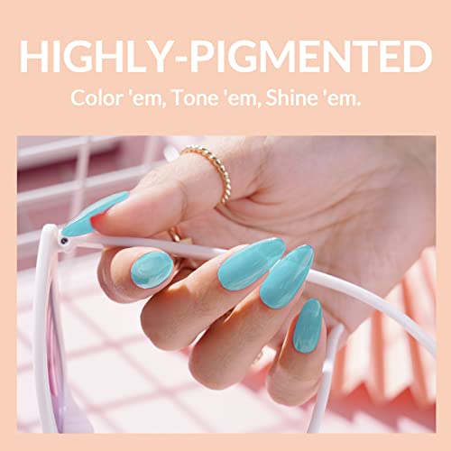 PYRRLA Lazy Afternoon Gel Nail Polish Set of 6 Colors, Soak Off Gel Polishes for Long-lasting & Smooth Finish, Easy-to-use Gel Nail Kit for Salon