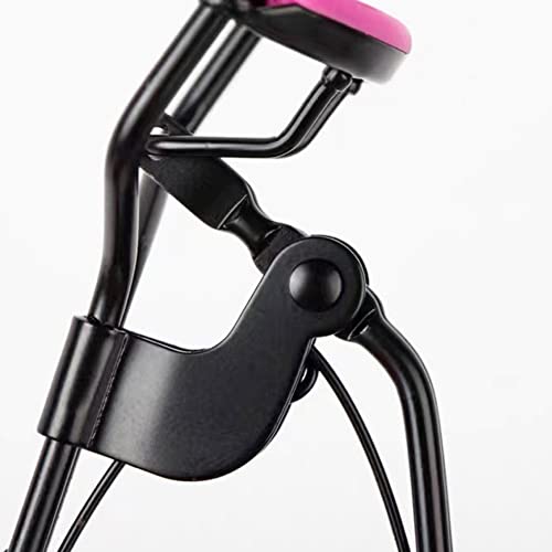 Black Handle Eyelash Lash Curler Handle Tools with 5 Replacement Silicone Refill Pads for Makeup Cosmetic