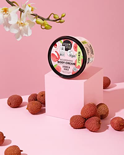 Organic Shop Pink Lychee and 5 Oils Body Cream, 250 ml