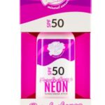 Mineral Sun Protection Pen SPF 50+ Natural Zinc Oxide Sun Cream Neon Purple + Pink + Green for Children and Adults (Neon Purple)