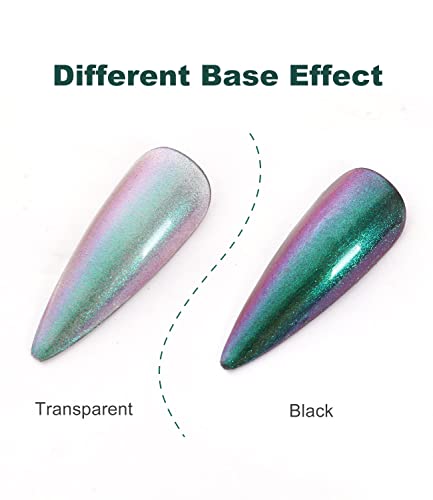 Chameleon Nail Polish Holographic Glitter Nail Polish Shimmer Iridescent Chrome Nail Art Varnish