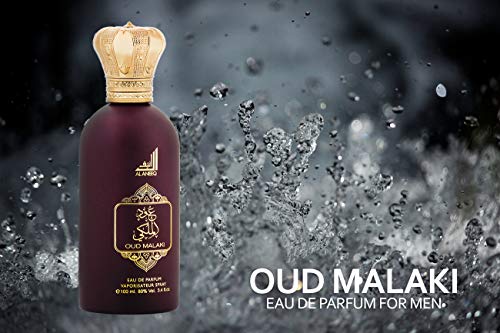 Oud Malaki Arabic Perfume for Men - Eau de Parfum Spray Cologne for Man by Al Aneeq (100ml)