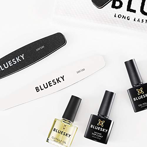 Bluesky Nail Buffer Rhombus, Professional Nail Tool For Gel Nails, Double Sided Dual Grade Grit 100/180, Manicure and Pedicure Accessories