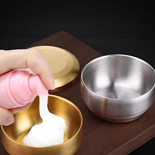 BUYSK 4pcs Empty Pump Bottle, Pink Foaming Soap Pump Dispenser for Travel Size Handsoap and Shampoo (50ml, pink)