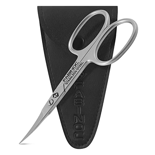FABINOC® Nail Scissors | Curved Cuticle Scissors for Dead Skin | German Quality Stainless Steel Multi-Purpose Sharp Manicure Scissors for Men & W