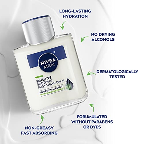 NIVEA FOR MEN Sensitive Post Shave Balm 3.3 oz
