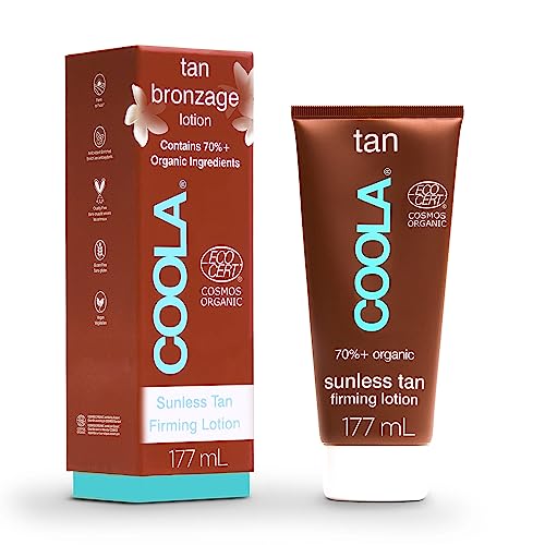Coola Gradual Sunless Tan Firming Lotion, 70 Percent Organic Fake Tan, Made with Baobab Oil and Shea Butter, 177 ml