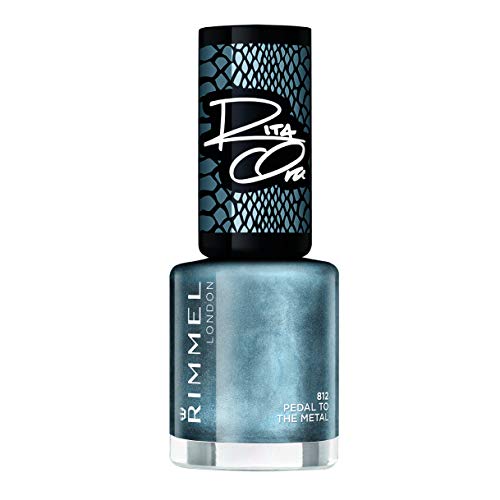 Rimmel London Rita Ora 60 Seconds Super Shine Nail Polish, 811 Hot Metal Love, 8 ml, Packaging May Vary