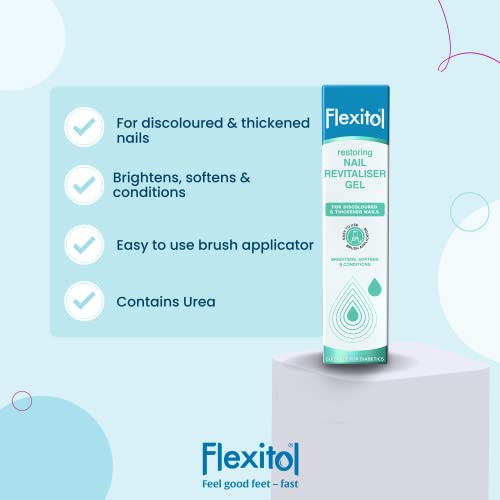 Flexitol Restoring Nail Revitaliser Gel 15ml, Triple Action Formula, Brightens, Softens and Conditions, For Hands and Feet